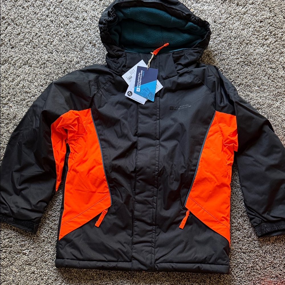 Mountain Warehouse Kids Black Snow / Ski Jacket & Pant Set Boys Size 7-8 - Picture 2 of 16
